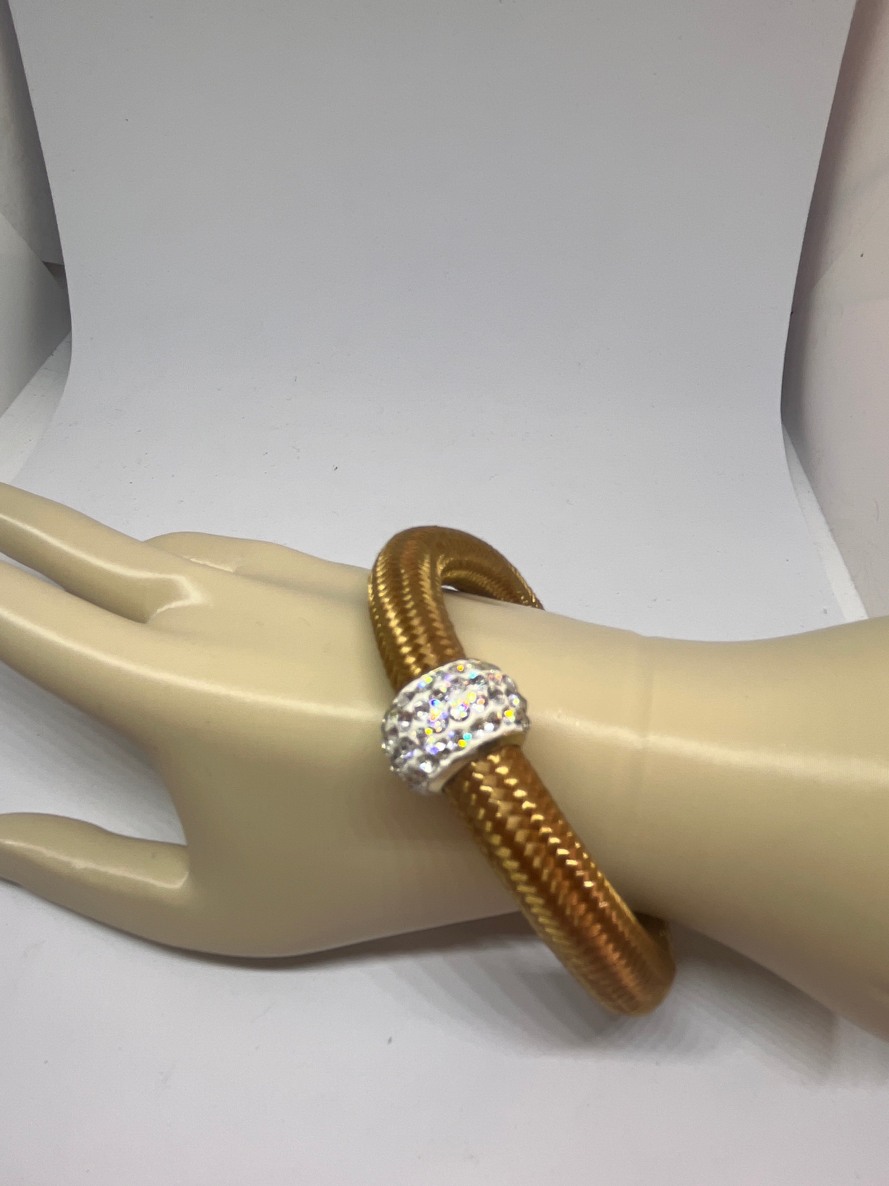 Pulsera nylon mostaza