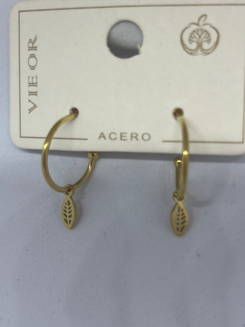 Pendientes de viento hoja
