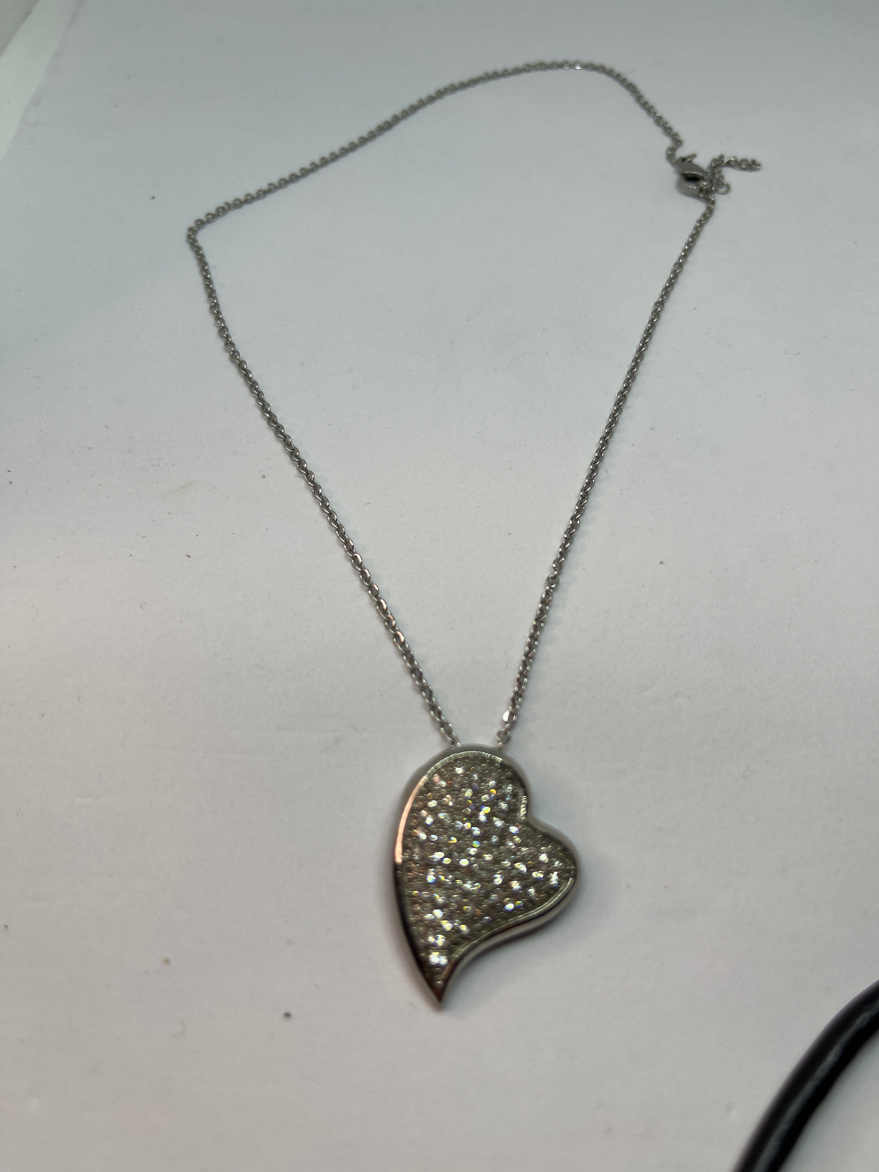 Colgante corazón brillante