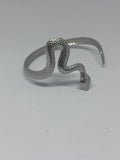 Pulsera serpiente plateada