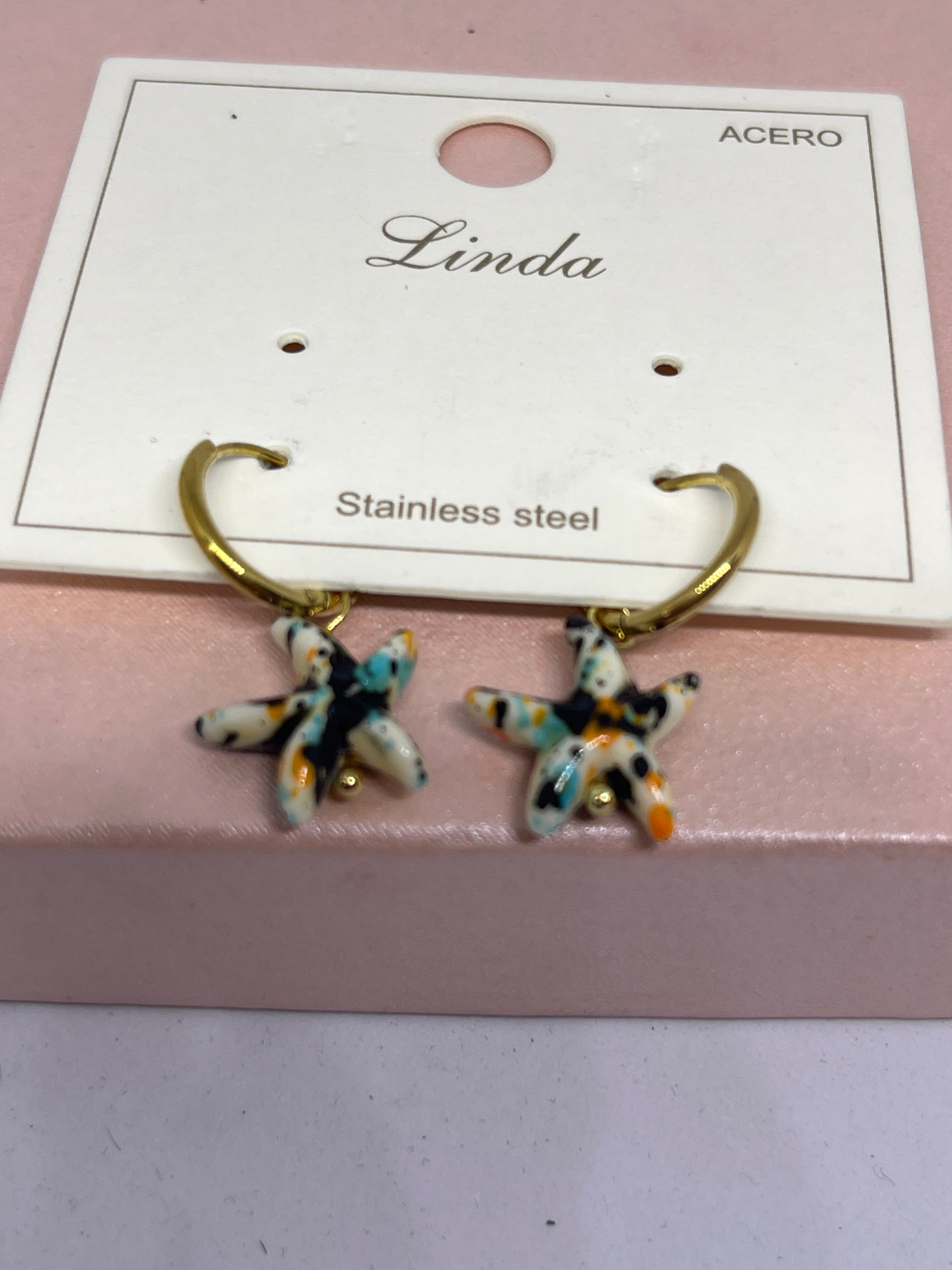 Pendientes estrella de mar 2