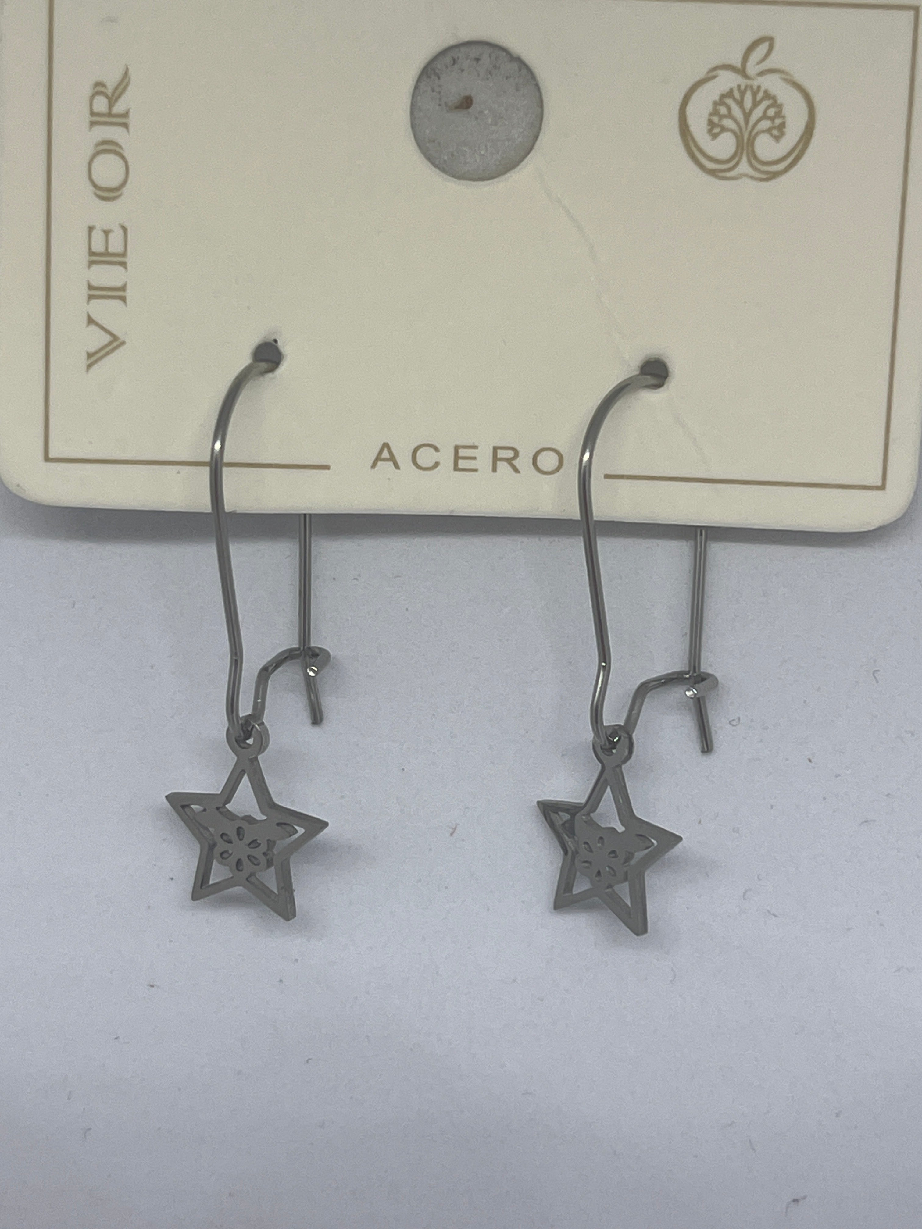Pendientes de flor y estrella