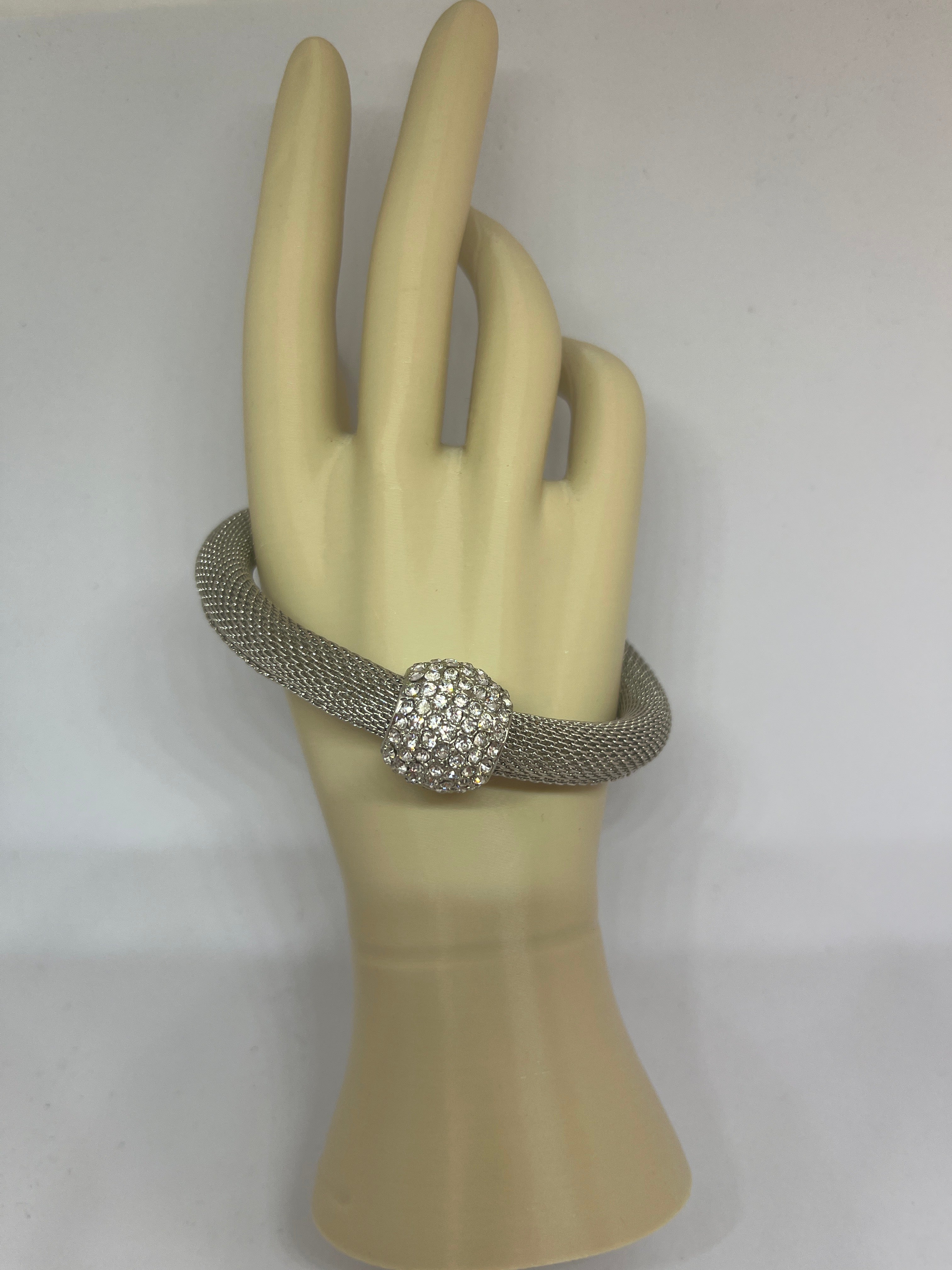 Pulsera serpiente plata
