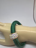 Pulsera nylon esmeralda