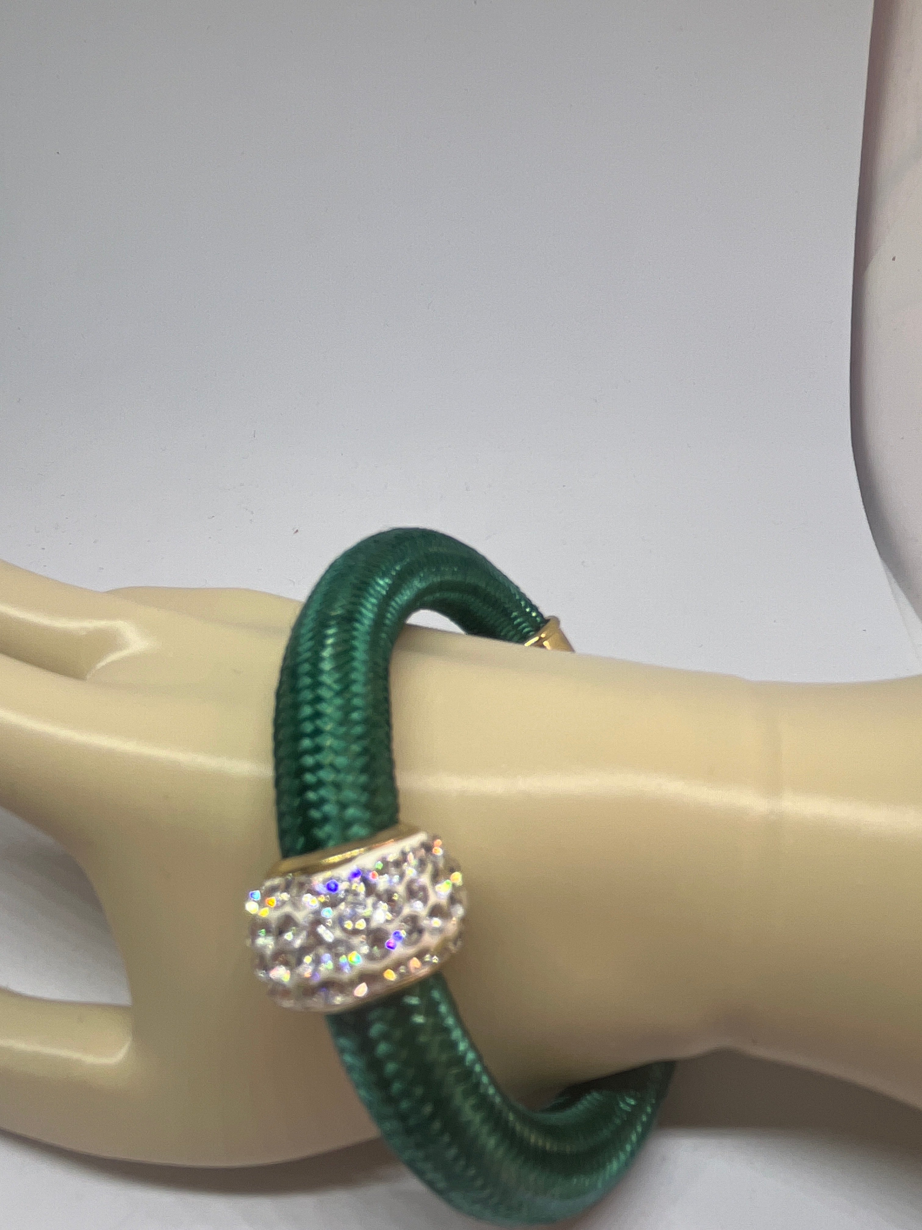 Pulsera nylon esmeralda